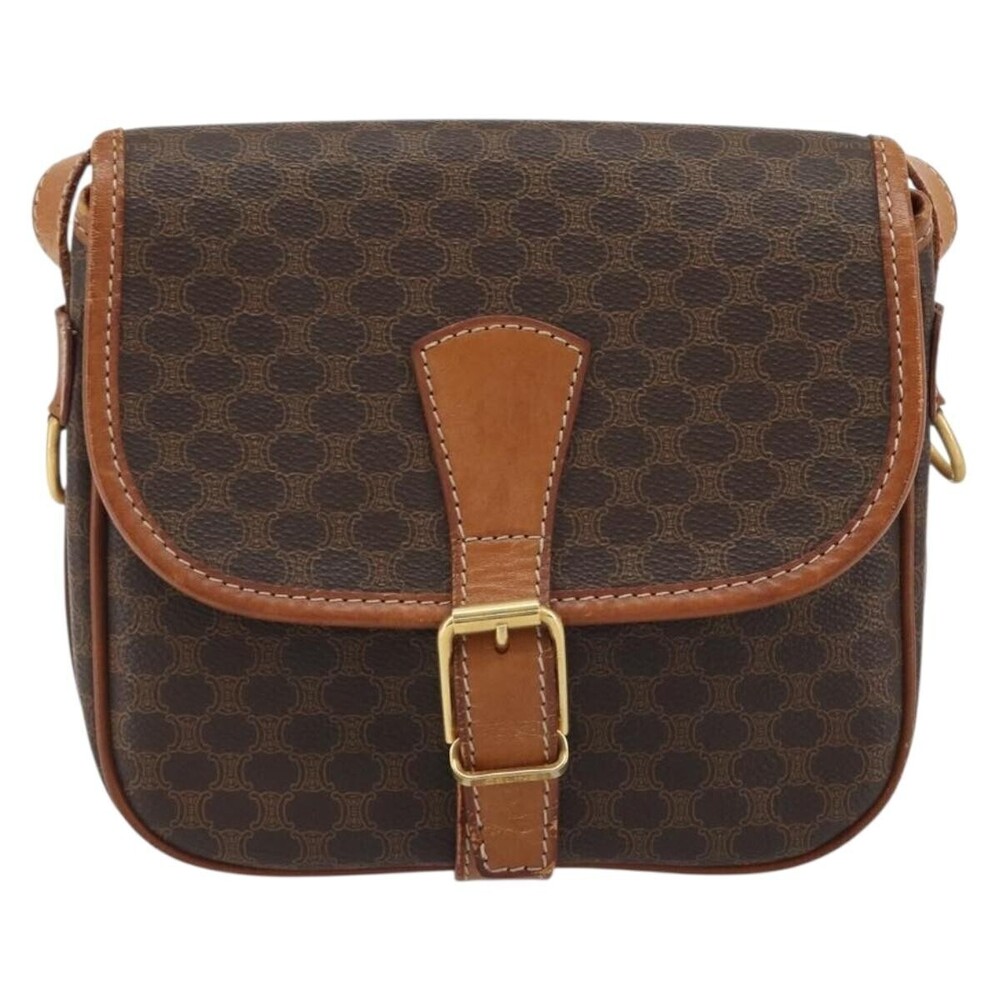Celine Vintage Macadam Canvas and Leather
